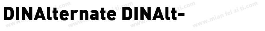 DINAlternate DINAlt字体转换